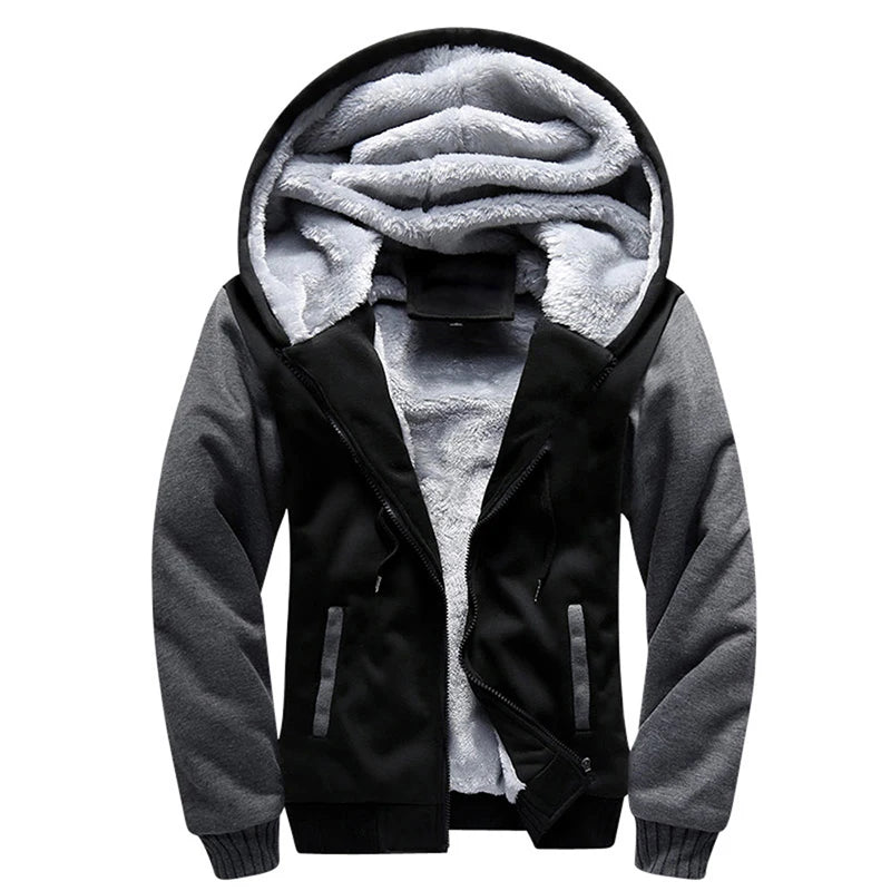 Men's Thick Fleece Camouflage Long Sleeve Jacket