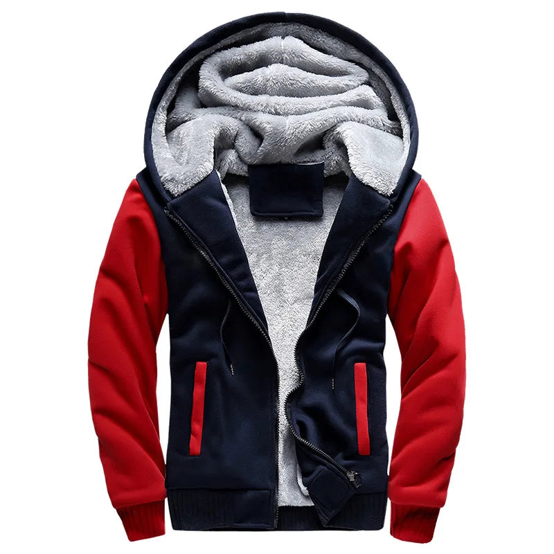 Men's Thick Fleece Camouflage Long Sleeve Jacket
