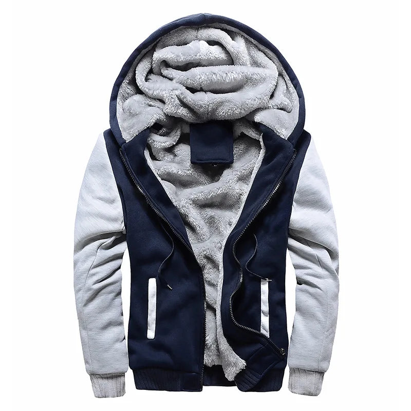 Men's Thick Fleece Camouflage Long Sleeve Jacket