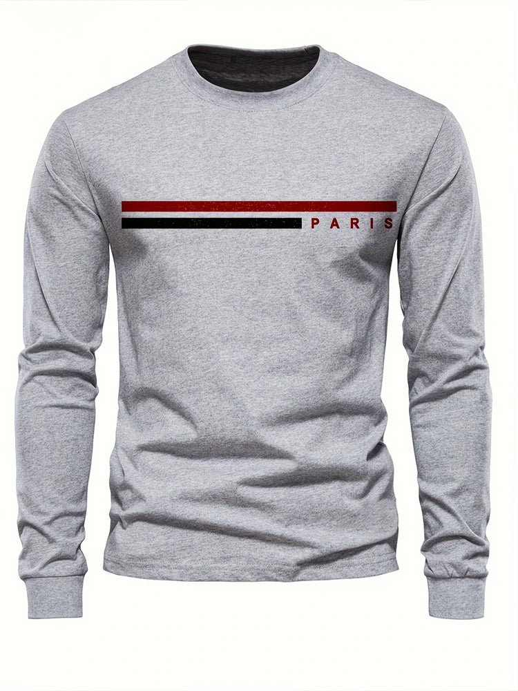 Fashion Spring Men's T-shirt Comfortable Long