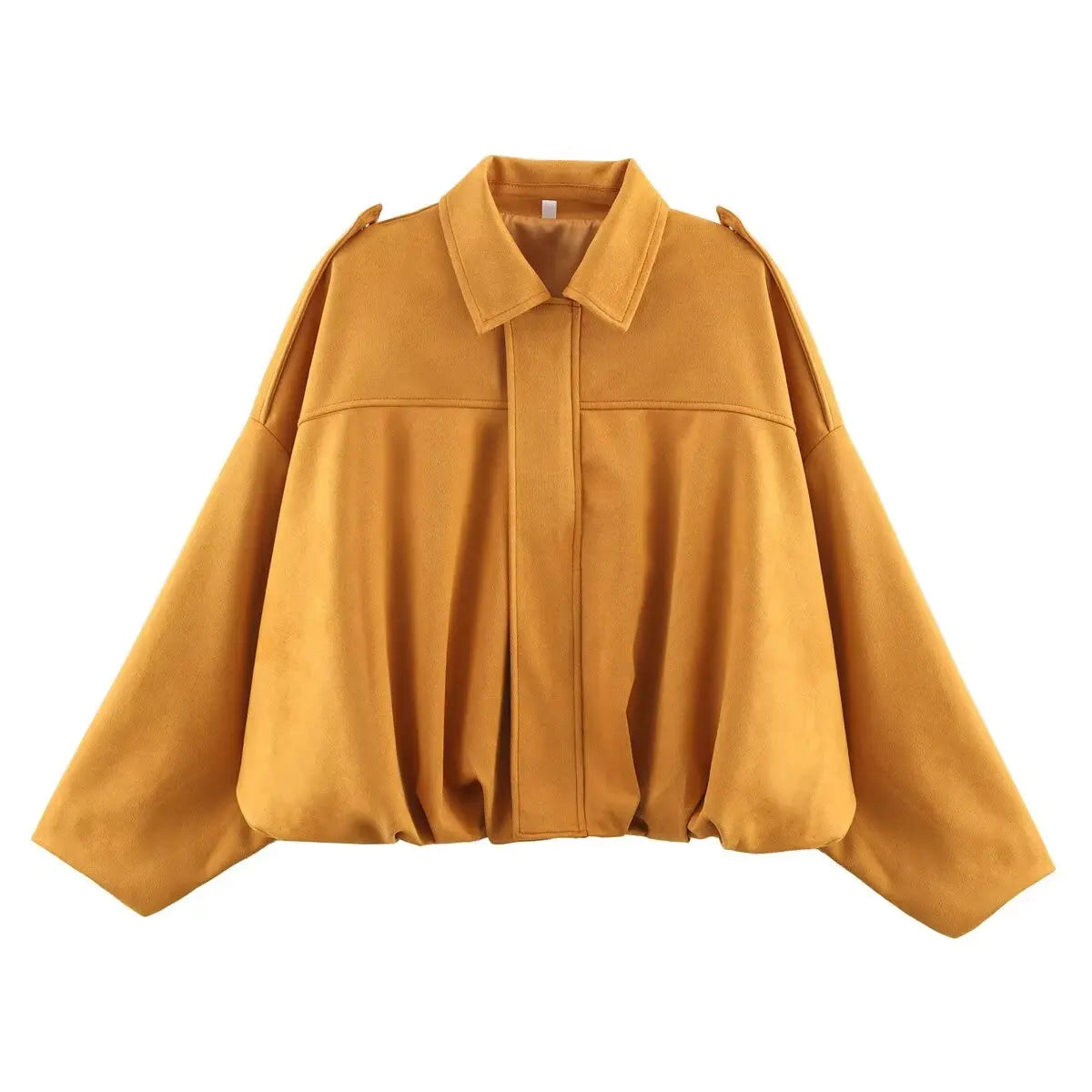 Vintage Green Oversized Women's Bomber Jacket Fashion 2025