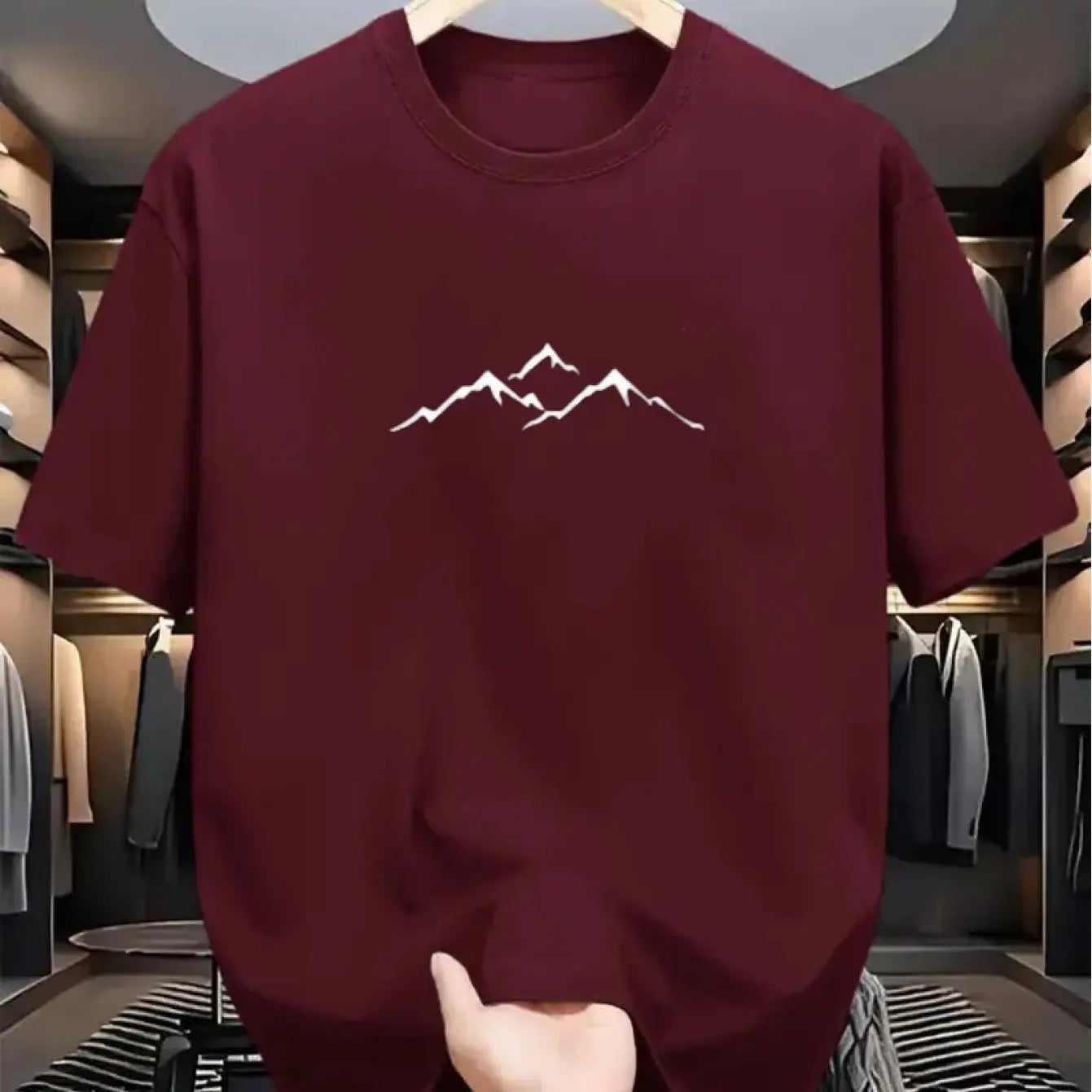 Men's Summer Fashion Casual Loose Short Sleeve T-Shirt Made of 100% Pure Cotton