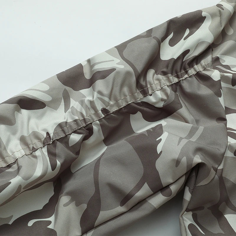 Men's Plus Size 6XL 7XL Jacket Autumn Spring Camouflage Baseball Jacket