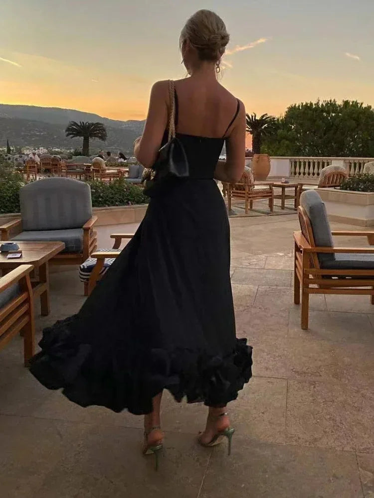 XIZOU Elegant Party Evening Maxi Dresses for Women 2025