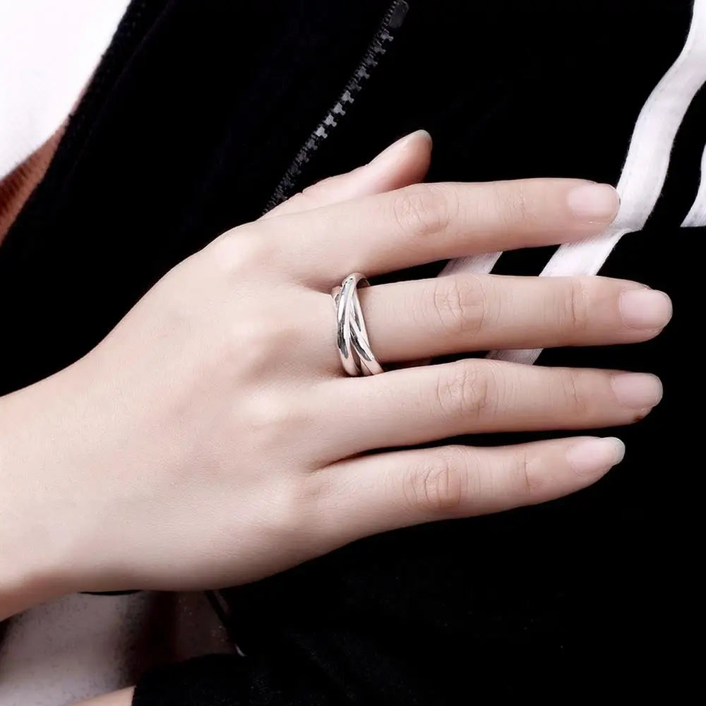 Women Lady Wedding Beautiful Charm Fashion Women 925 Sterling Silver Rings Jewelry Cute Lover Gift