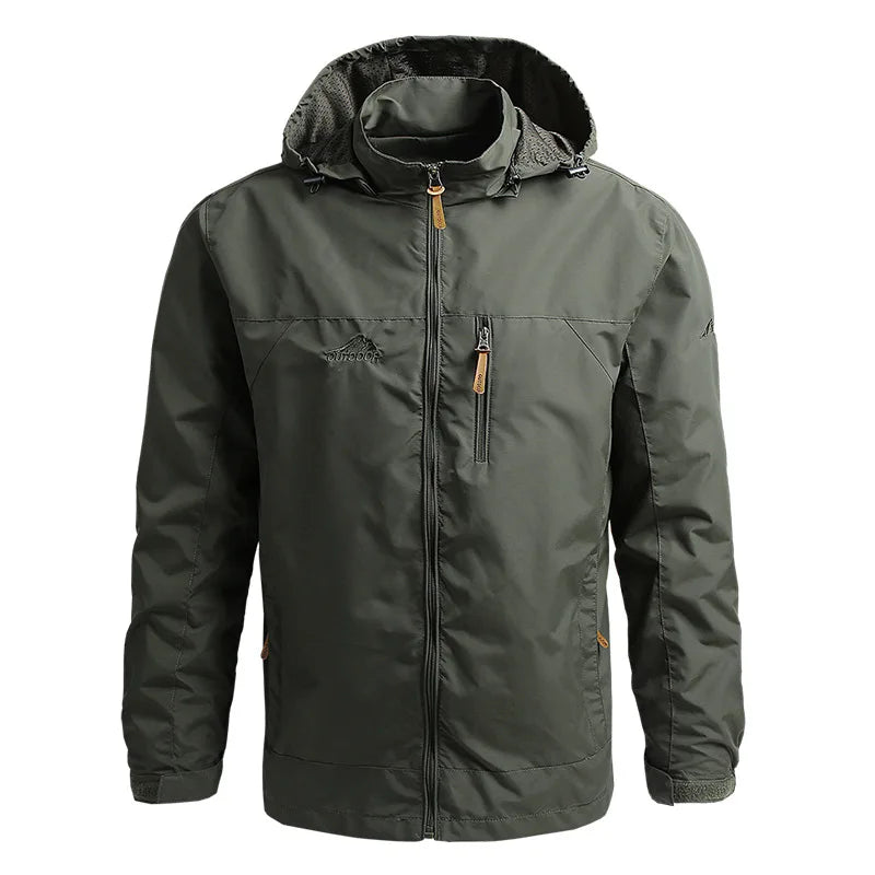 Men's Windbreaker Jacket, Waterproof Tactical Jacket for Outdoor Use,r