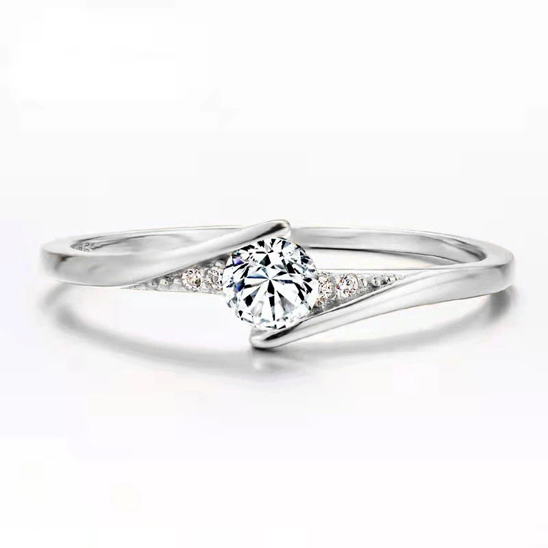 Romantic Engagement Ring for Girl and Bride, Wedding Jewelry Gift