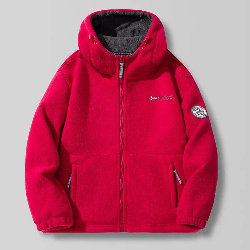 New Men's Winter Polar Fleece Hooded Jackets