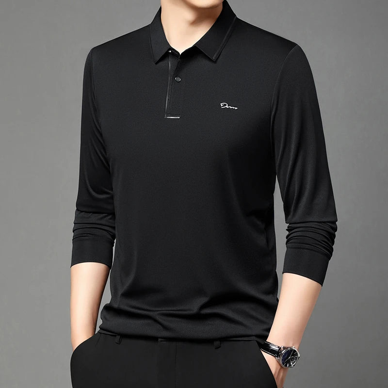New Men's Business Casual Long Sleeved Shirt