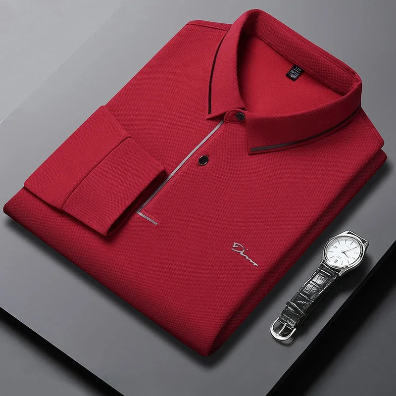 New Men's Business Casual Long Sleeved Shirt