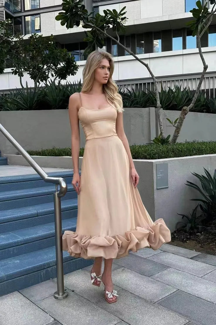 XIZOU Elegant Party Evening Maxi Dresses for Women 2025