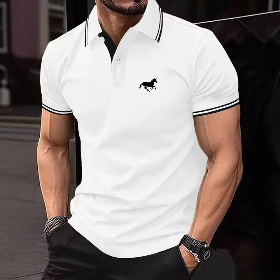 New Men's 100% Polyester Short Sleeve Summer Shirt,