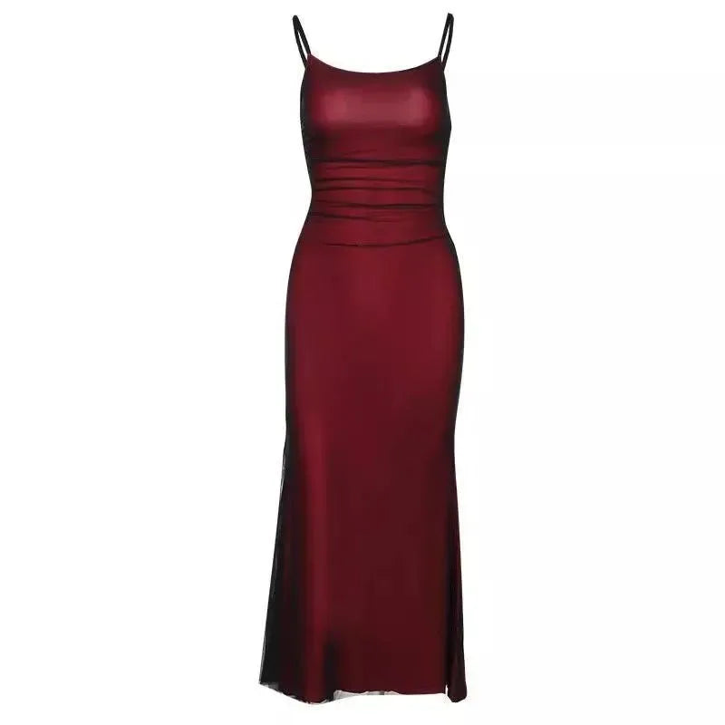 Elegant Women's Party Maxi Dresses Sexy Skinny Backless