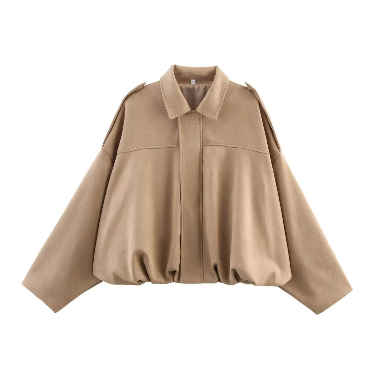 Vintage Green Oversized Women's Bomber Jacket Fashion 2025