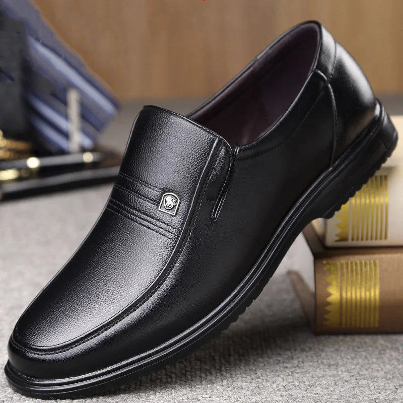 Luxury Brand Men's Leather Formal Shoes 2025