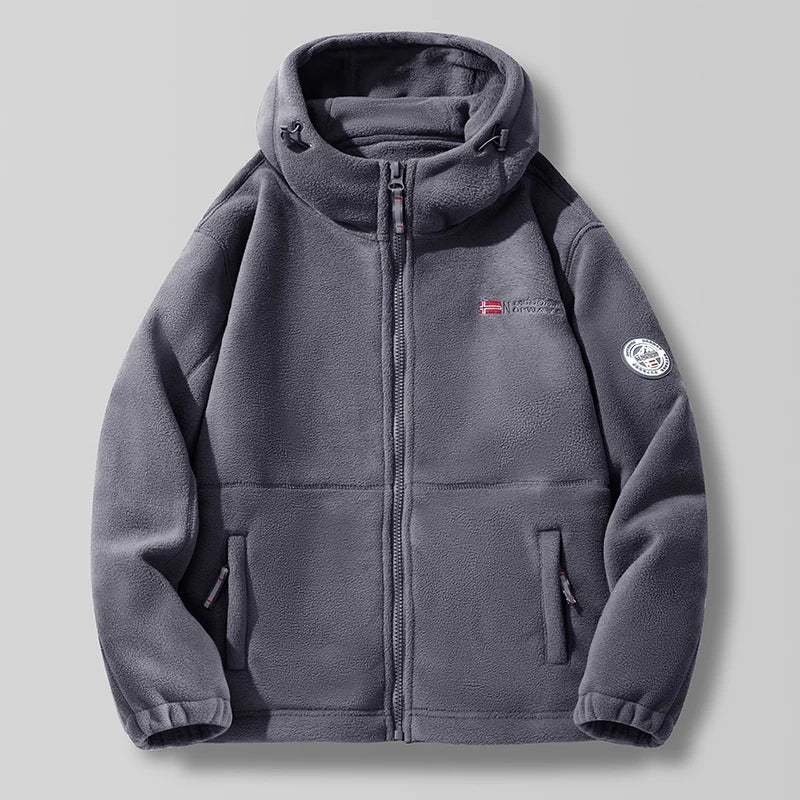 New Men's Winter Polar Fleece Hooded Jackets