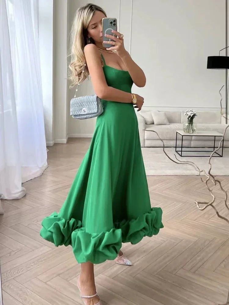 XIZOU Elegant Party Evening Maxi Dresses for Women 2025