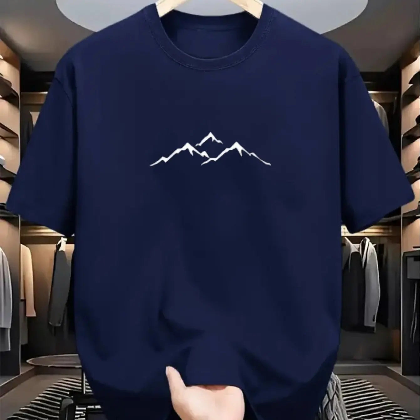 Men's Summer Fashion Casual Loose Short Sleeve T-Shirt Made of 100% Pure Cotton