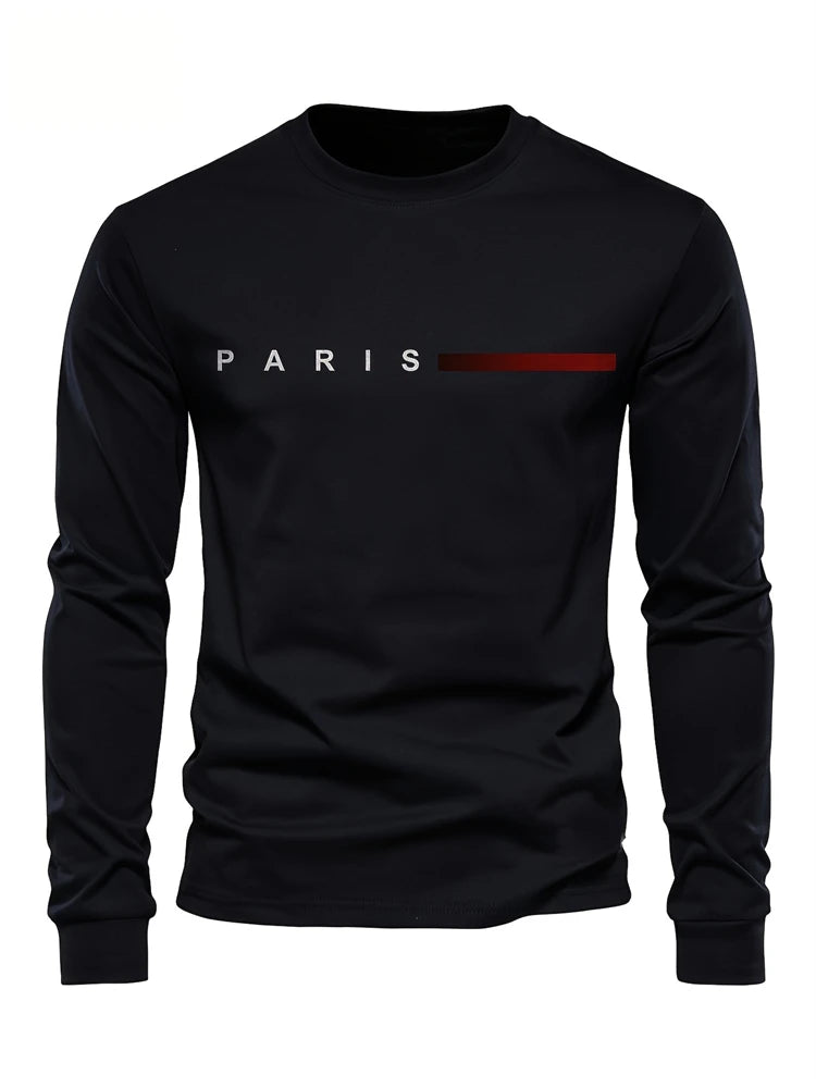 Fashion Spring Men's T-shirt Comfortable Long
