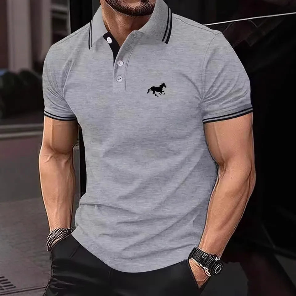 New Men's 100% Polyester Short Sleeve Summer Shirt,