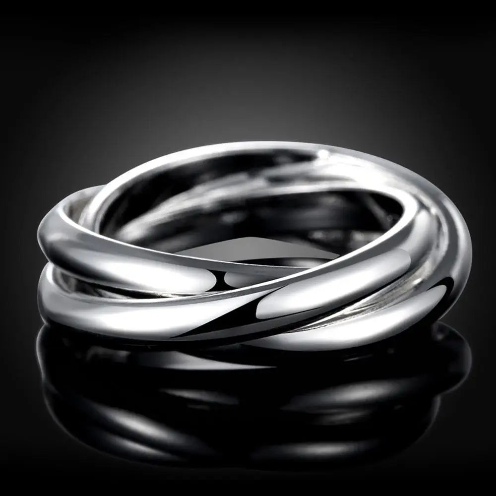 Women Lady Wedding Beautiful Charm Fashion Women 925 Sterling Silver Rings Jewelry Cute Lover Gift