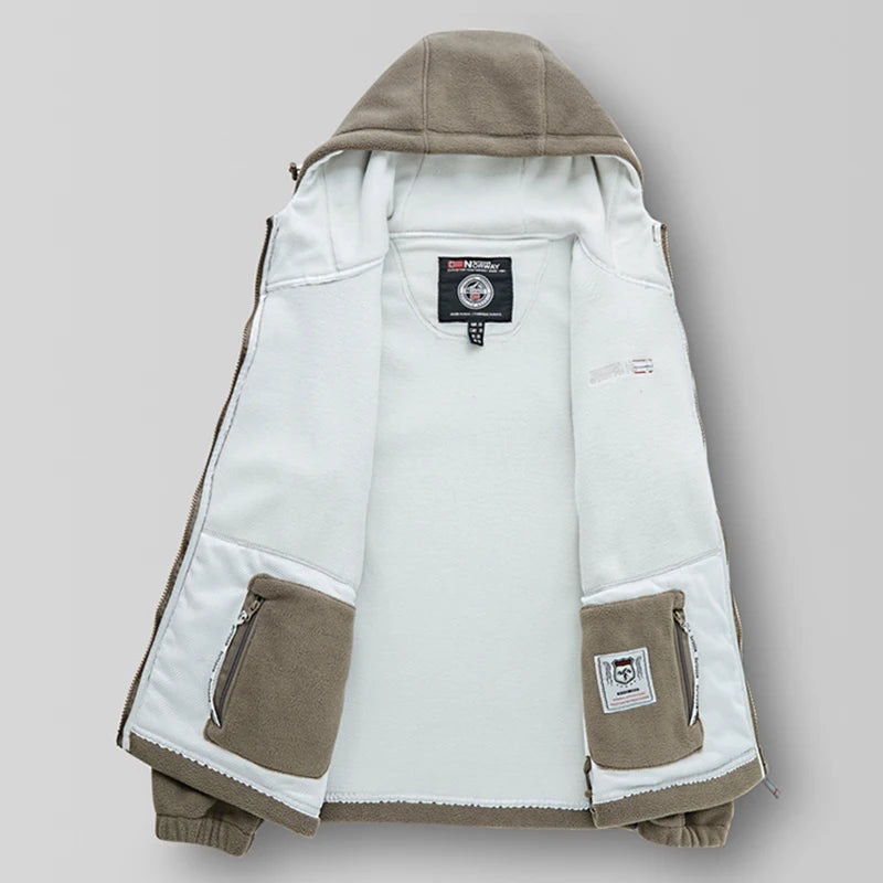 New Men's Winter Polar Fleece Hooded Jackets