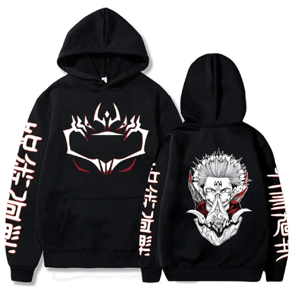 Men's and Women's Japanese Anime Jujutsu Kaisen Satoru Gojo Hoodies Unisex Loose Sweatshirt