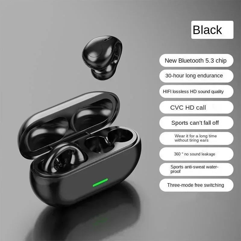 New and original T75 wireless sports headphones with Bluetooth 5.3 technology, high sound quality and waterproof, headset