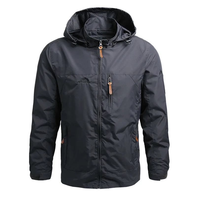 Men's Windbreaker Jacket, Waterproof Tactical Jacket for Outdoor Use,r