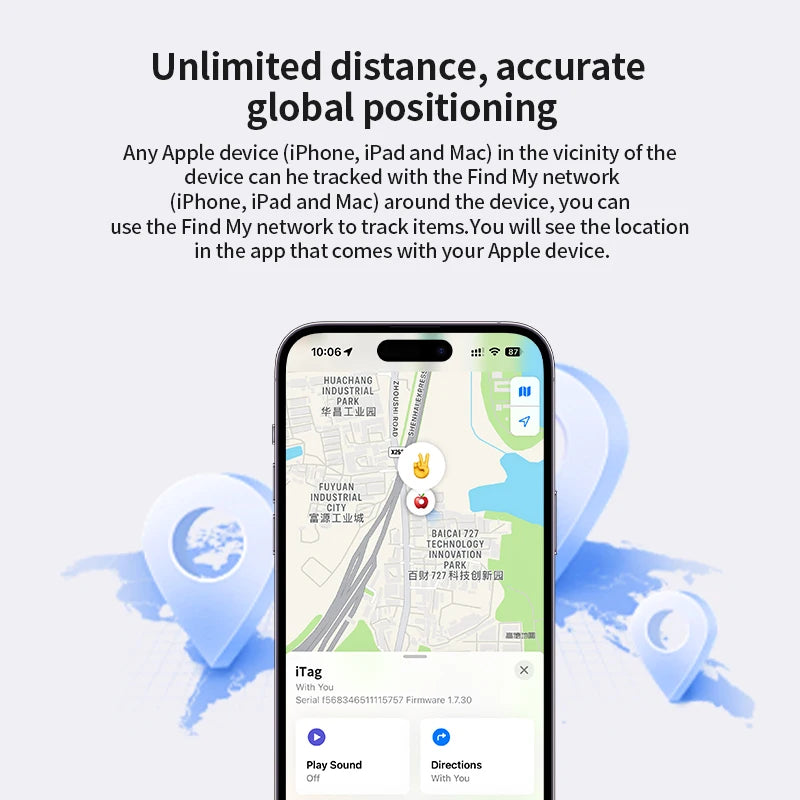 4/3/2/1 Pack Anti-lose Tracker for Apple Airtag Replacemen via Find My Bluetooth GPS Tracker For Luggage IOS MFi Key Finder