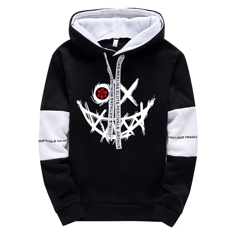 Men's hooded sweatshirt, sweatpants,