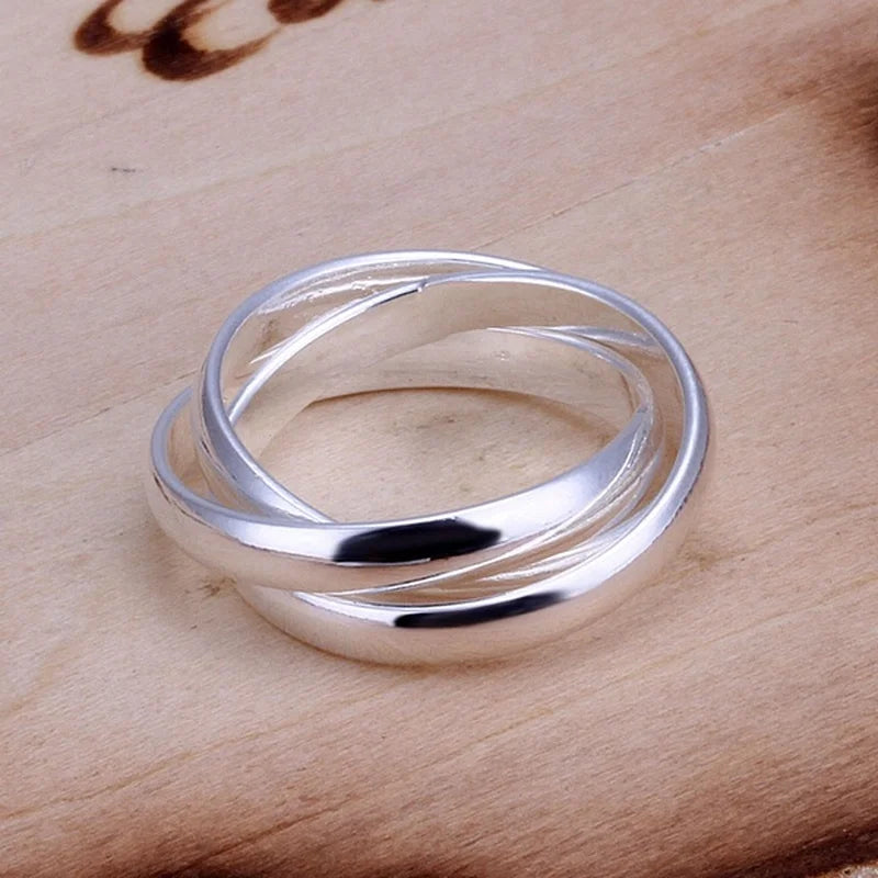 Women Lady Wedding Beautiful Charm Fashion Women 925 Sterling Silver Rings Jewelry Cute Lover Gift