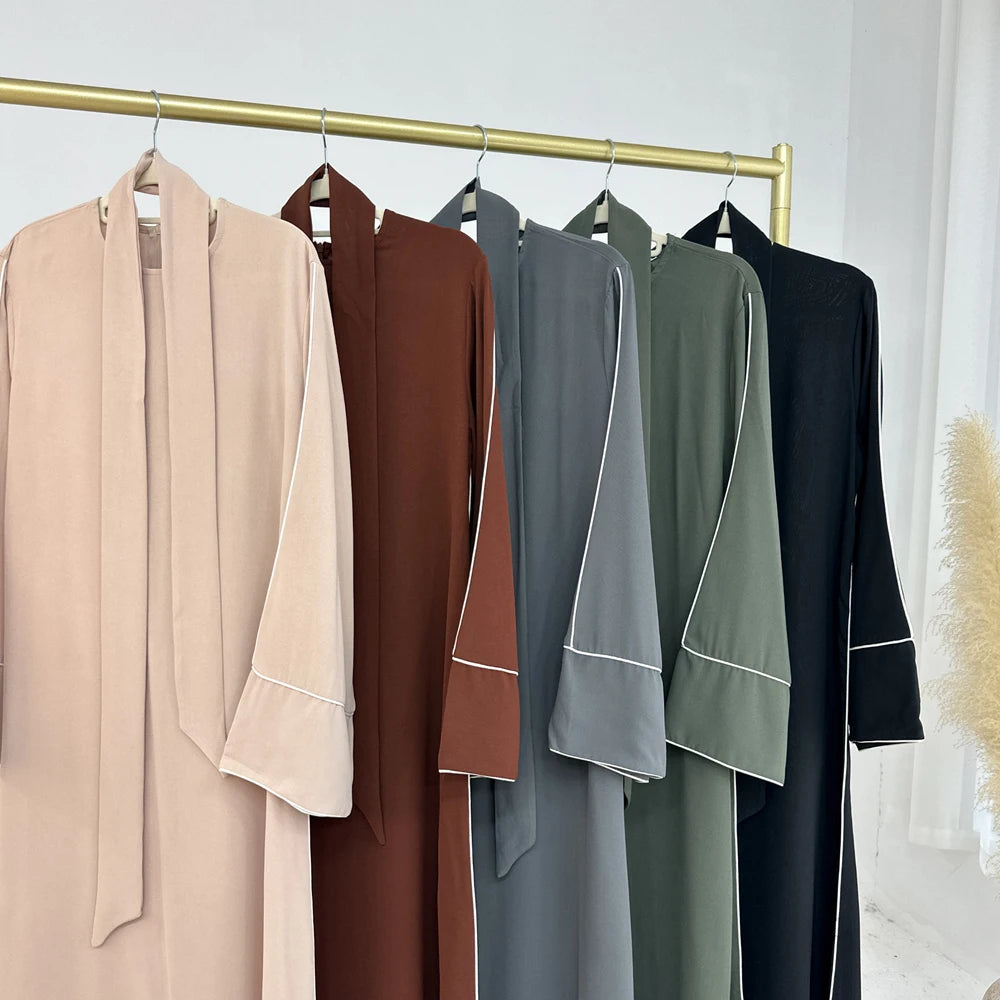 2025 Abaya Plain Modest Abaya Islamic Clothing