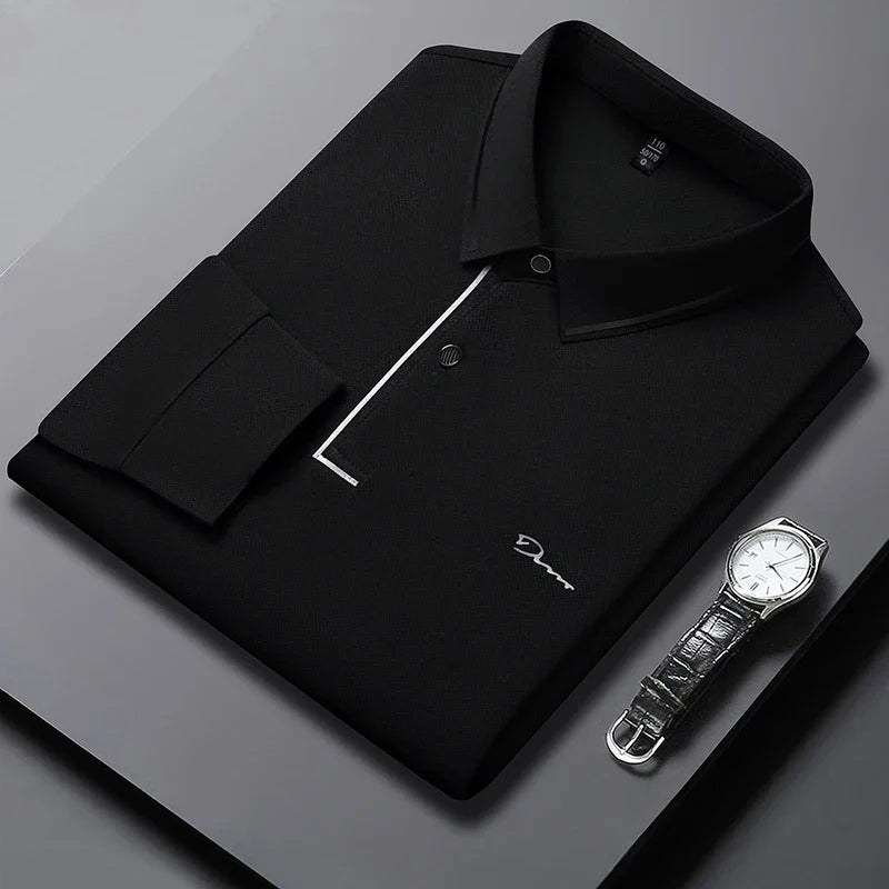 New Men's Business Casual Long Sleeved Shirt