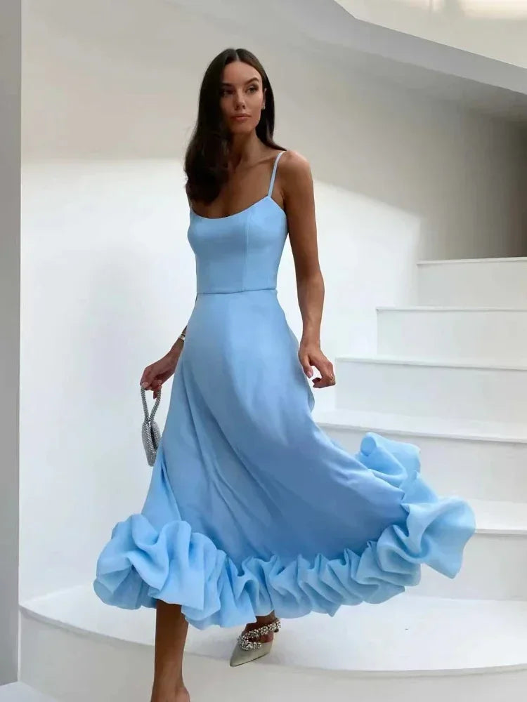 XIZOU Elegant Party Evening Maxi Dresses for Women 2025