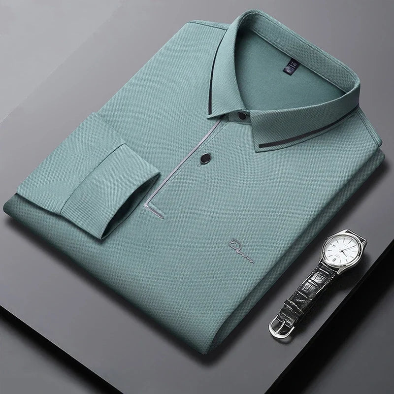 New Men's Business Casual Long Sleeved Shirt
