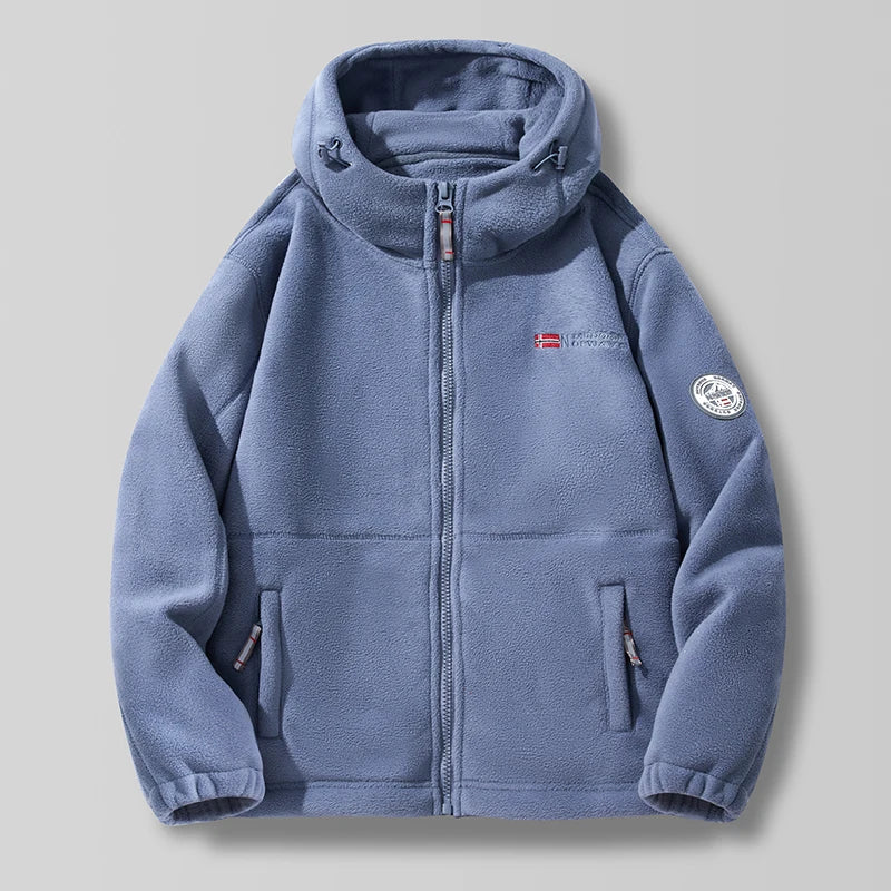 New Men's Winter Polar Fleece Hooded Jackets