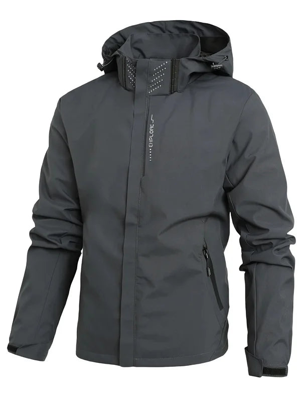 Men's Waterproof Lightweight Hooded Jacket