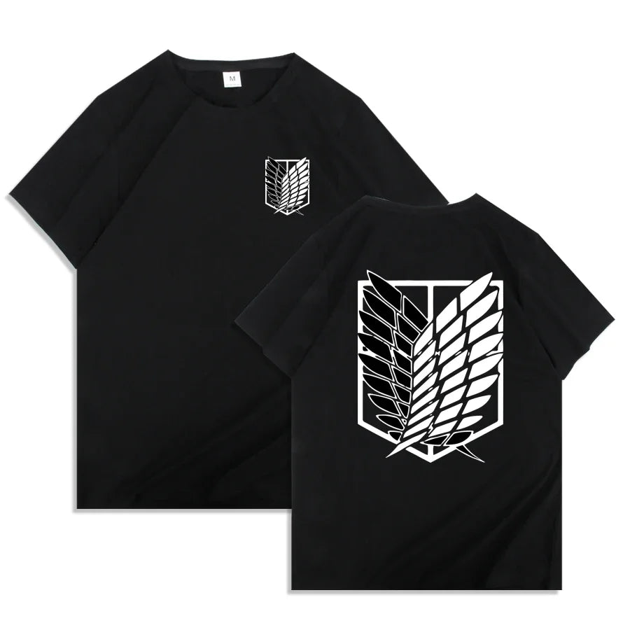 Men's Japanese Anime Attack on Titan Printed T-Shirt Unisex T-Shirt