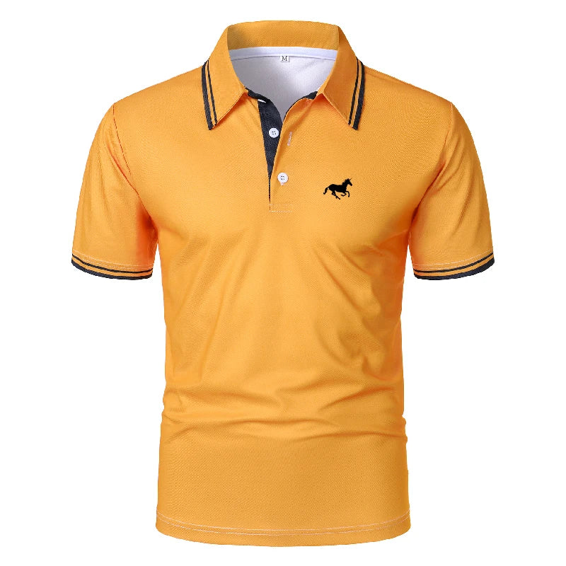 New Men's 100% Polyester Short Sleeve Summer Shirt,