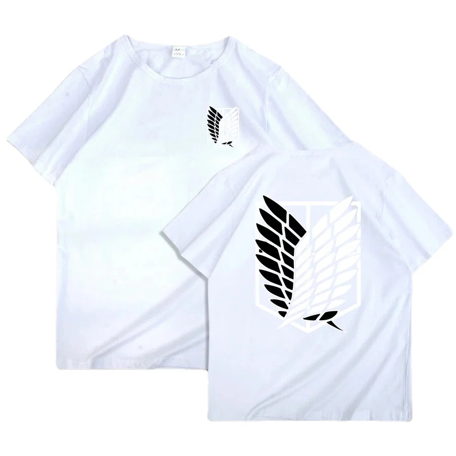 Men's Japanese Anime Attack on Titan Printed T-Shirt Unisex T-Shirt
