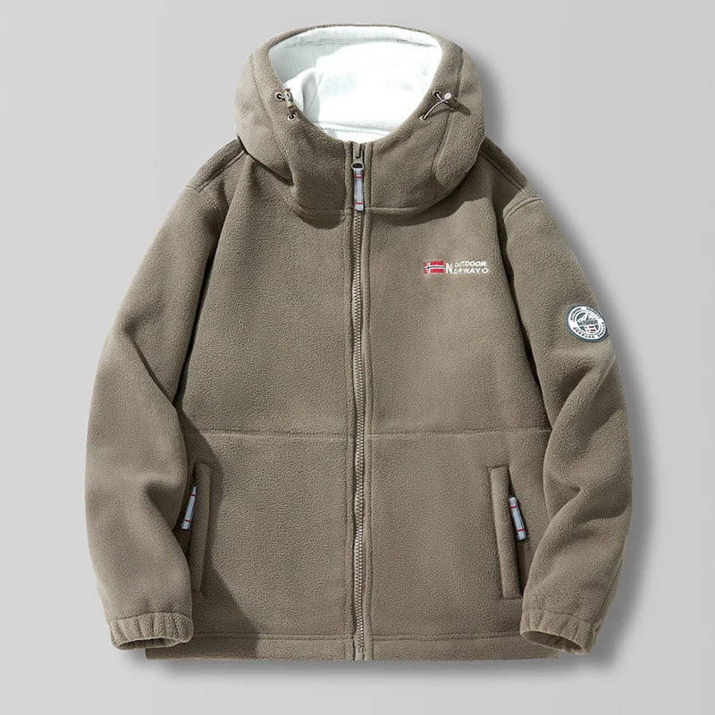 New Men's Winter Polar Fleece Hooded Jackets