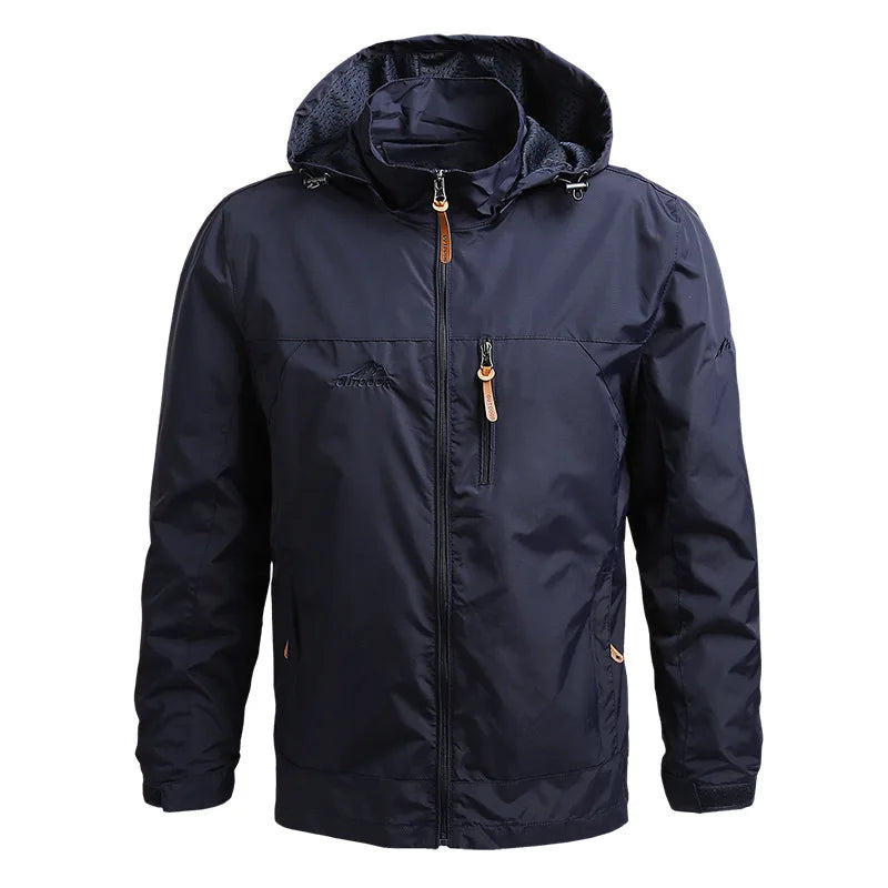 Men's Windbreaker Jacket, Waterproof Tactical Jacket for Outdoor Use,r