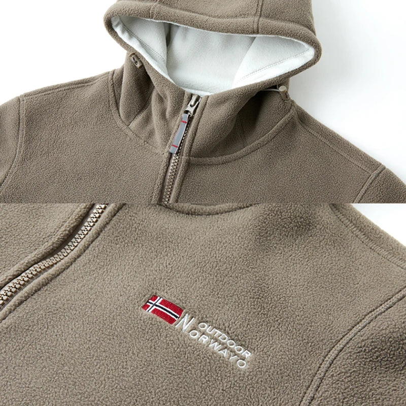 New Men's Winter Polar Fleece Hooded Jackets