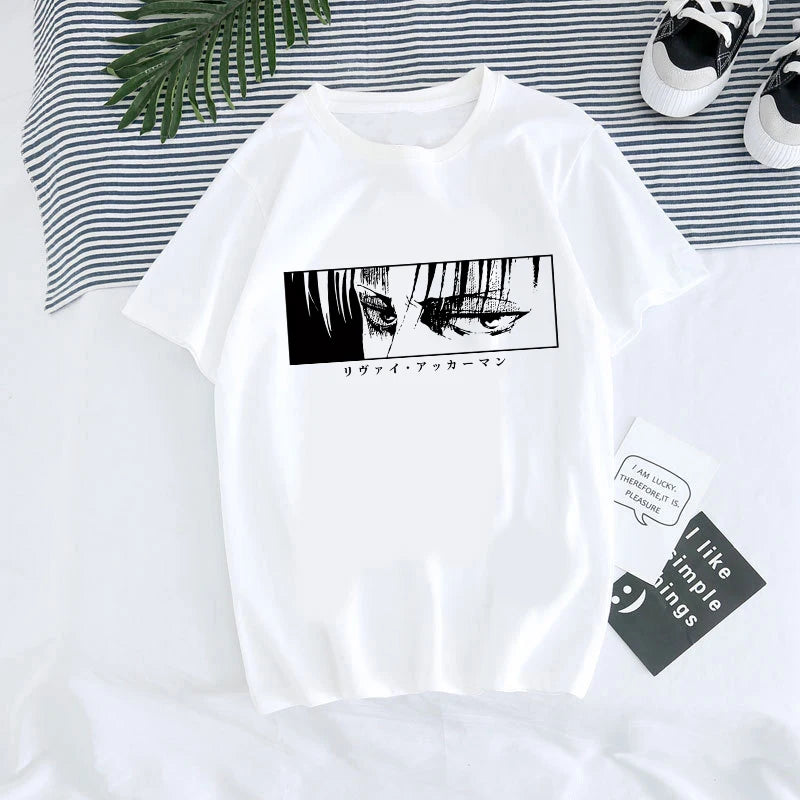 Men's Japanese Anime Attack on Titan Printed T-Shirt Unisex T-Shirt