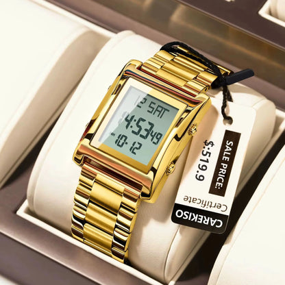 CAREKISO Original LED Men's Watch Waterproof Weekly Calendar Alarm
