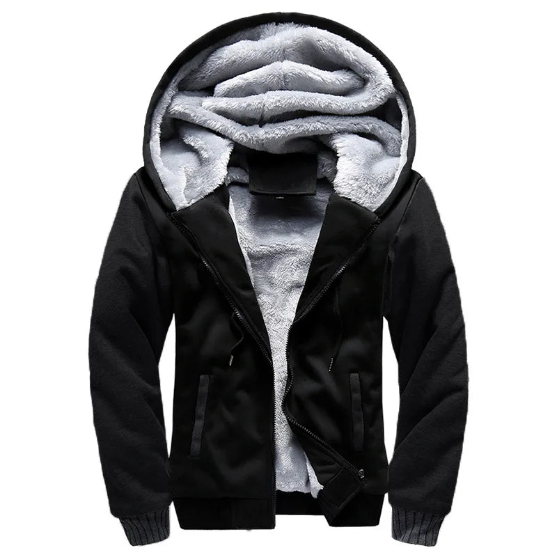 Men's Thick Fleece Camouflage Long Sleeve Jacket