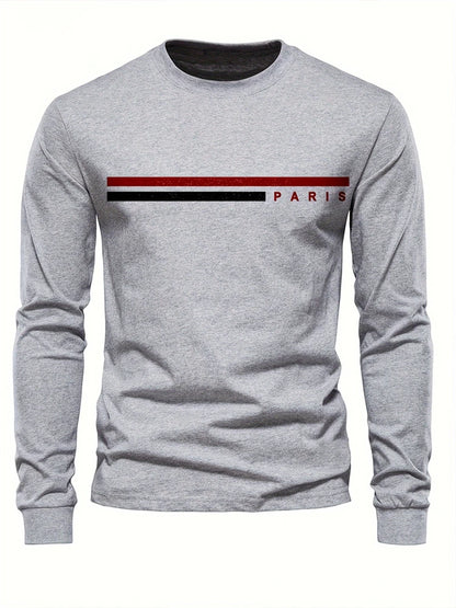 Fashion Spring Men's T-shirt Comfortable Long