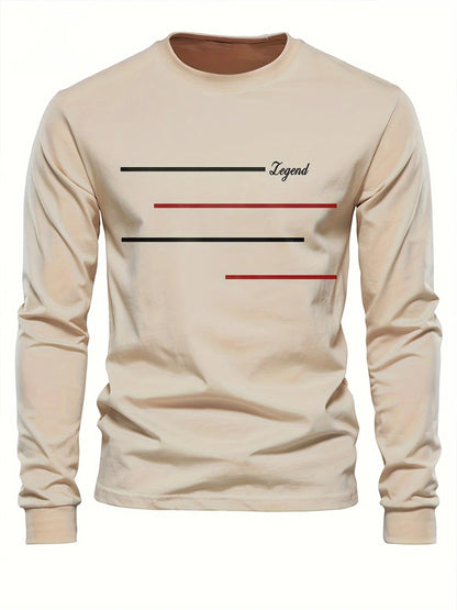 Fashion Spring Men's T-shirt Comfortable Long