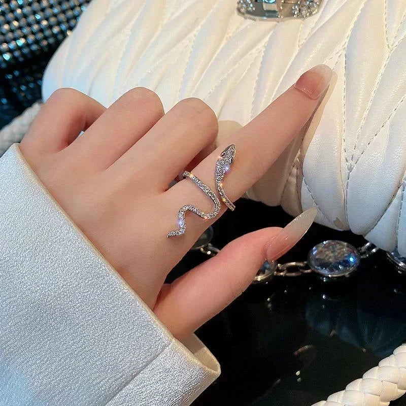 Gothic Open Snake Ring for Women,